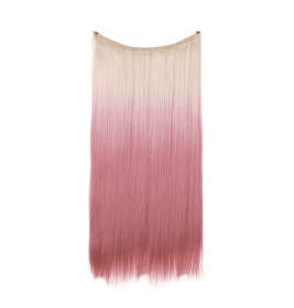 Women's One-piece Adjustable Invisible Straight Multi-color Gradient Hair Extension Fishline (Option: NO.613PINK-22inch)