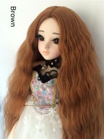 Small Cloth Salon Doll Wigs (Option: brown-Small 3 Points)