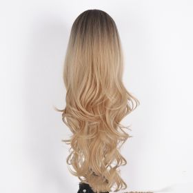 The New Rose Net Wig Is Thin And Straight With Long Curls (Color: Khaki)