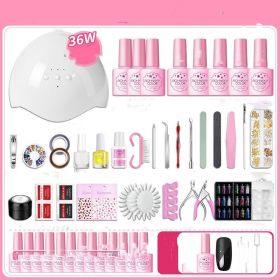 Nail Polish Glue Full Manicure Set Set Of Tools For Beginners Home (Option: 36WUSB model-Manicurists choose 30colors)