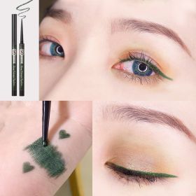Colorful Eyeliner Glue Pen Is Extremely Fine, Waterproof And Non Smudging (Option: Jungle green)