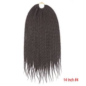 Crochet Hair Senegal Box Braids Braid Hair Extension (Option: S4-14Inch-2Pcs)