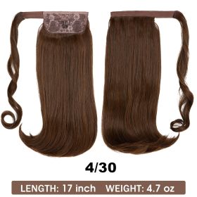 Wig Ponytail Long Straight Hair Elastic Velcro (Option: 430models)