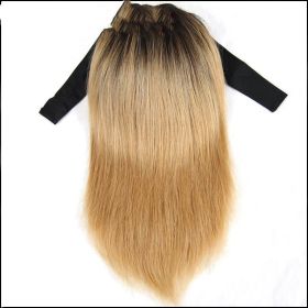 Blonde Peruvian Straight Human Hair Headband Wig (Option: 16inch wig)