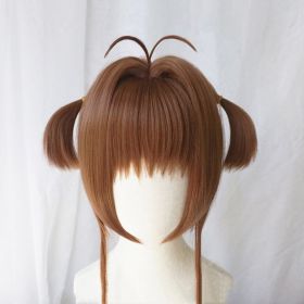 Male And Female Simulation Scalp Top Cosplay Wig (Option: Brown-3 Style)