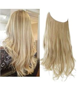 Wig Female Extension Chemical Fiber Long Curly Hair Matte High-temperature Fiber Fishing Thread Wig Set (Option: NO.16H613-18inch)